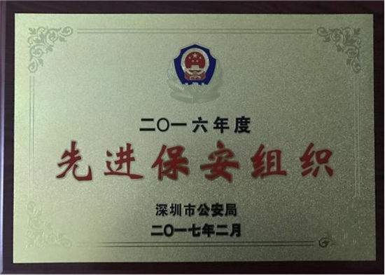 2016深圳先進保安組織
